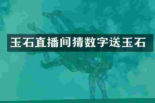 玉石直播间猜数字送玉石
