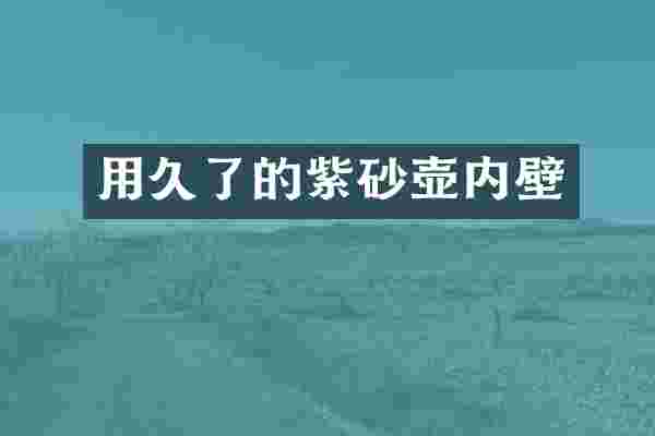 用久了的紫砂壶内壁