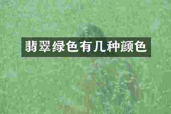 翡翠绿色有几种颜色
