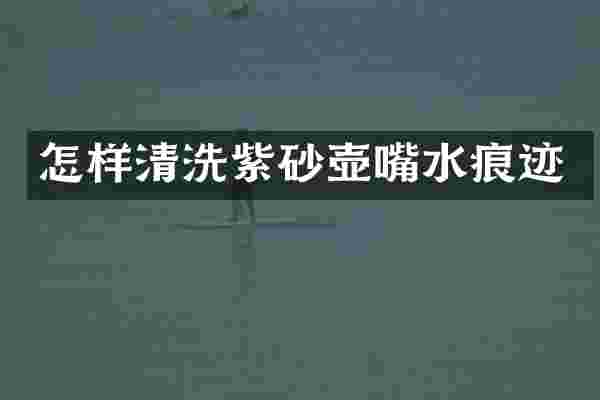 怎样清洗紫砂壶嘴水痕迹