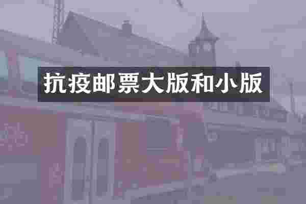 抗疫邮票大版和小版