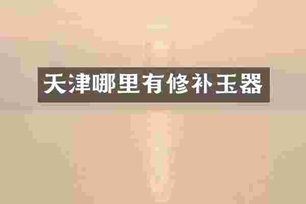 天津哪里有修补玉器