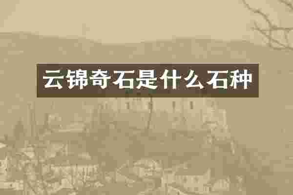 云锦奇石是什么石种