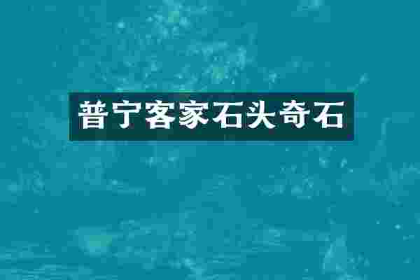 普宁客家石头奇石