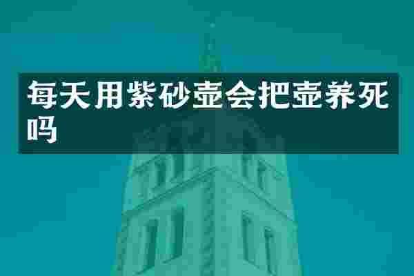 每天用紫砂壶会把壶养死吗
