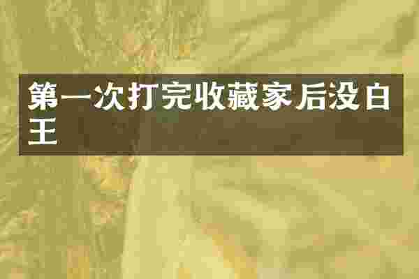 第一次打完收藏家后没白王