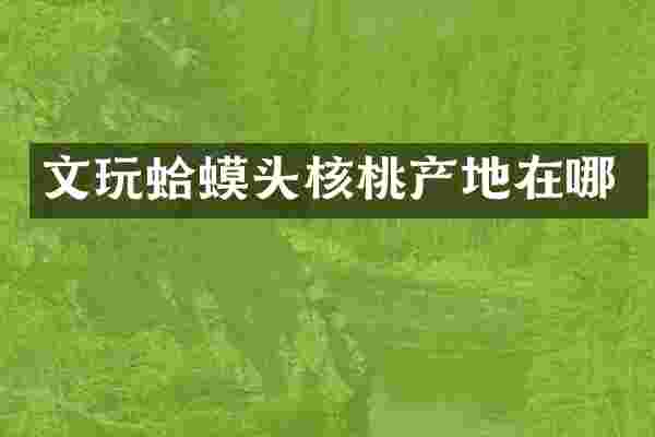 文玩蛤蟆头核桃产地在哪