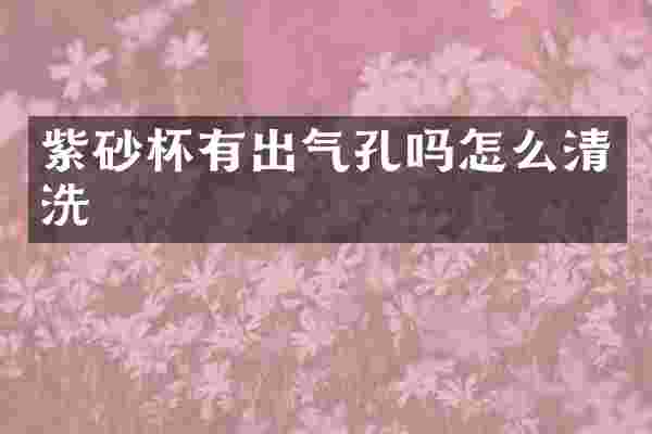 紫砂杯有出气孔吗怎么清洗