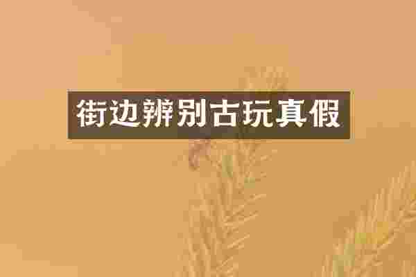 街边辨别古玩真假