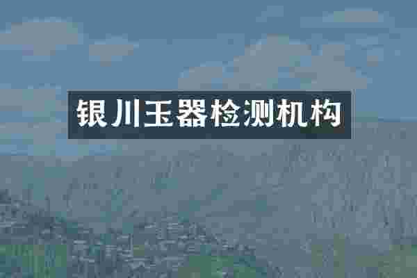 银川玉器检测机构