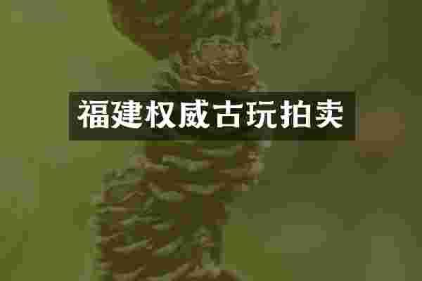福建权威古玩拍卖