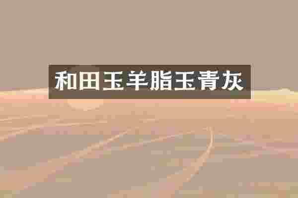 和田玉羊脂玉青灰