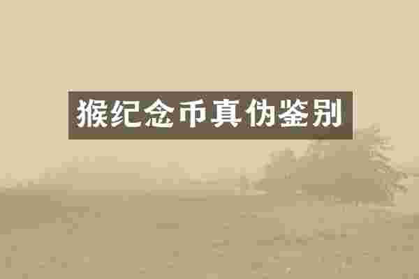 猴纪念币真伪鉴别