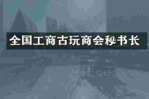 全国工商古玩商会秘书长