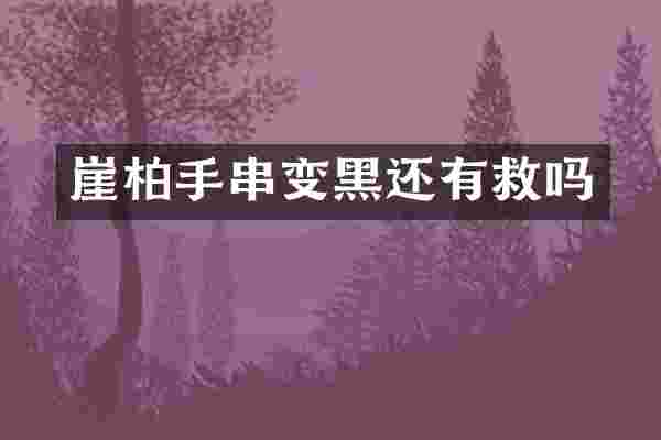 崖柏手串变黑还有救吗