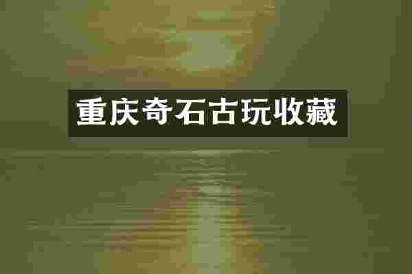 重庆奇石古玩收藏