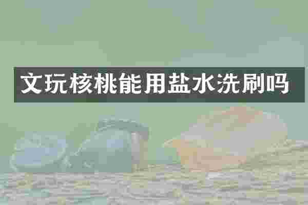 文玩核桃能用盐水洗刷吗