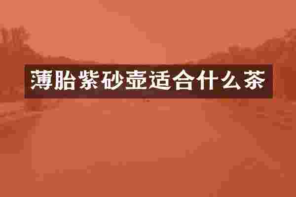 薄胎紫砂壶适合什么茶