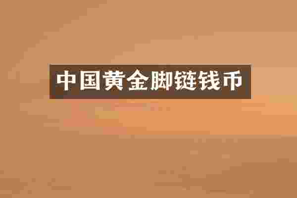 中国黄金脚链钱币