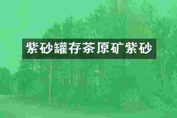 紫砂罐存茶原矿紫砂