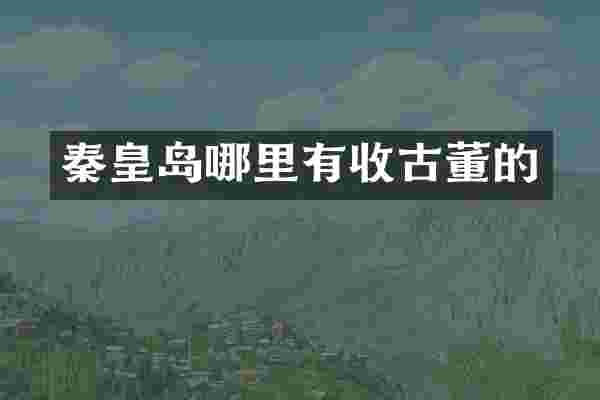 秦皇岛哪里有收古董的