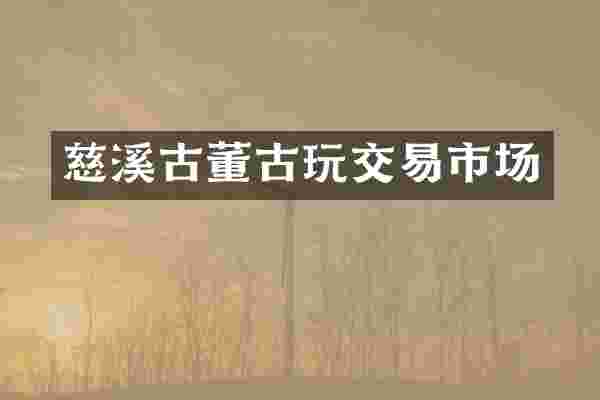 慈溪古董古玩交易市场