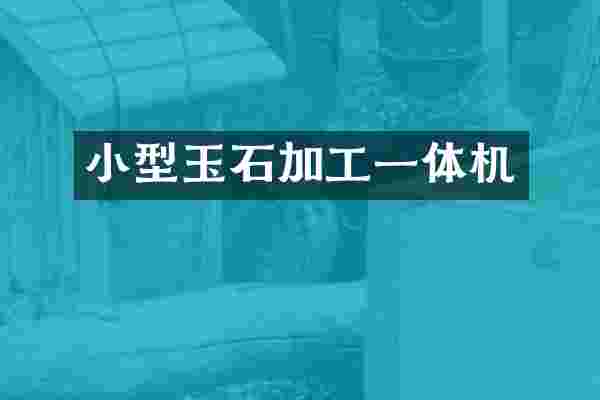小型玉石加工一体机