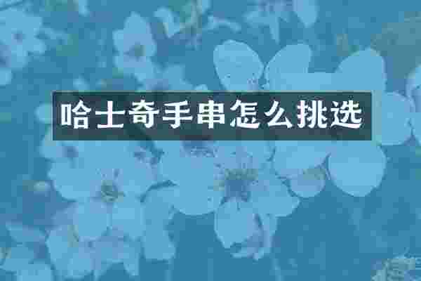 哈士奇手串怎么挑选