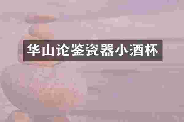 华山论鉴瓷器小酒杯