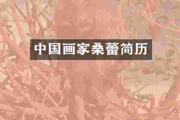 中国画家桑蕾简历