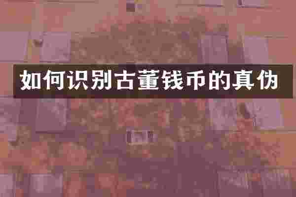 如何识别古董钱币的真伪