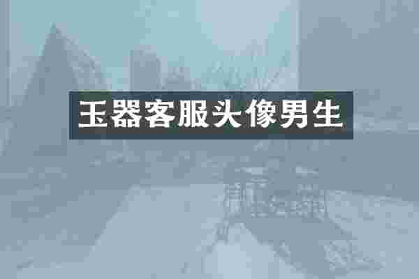 玉器客服头像男生