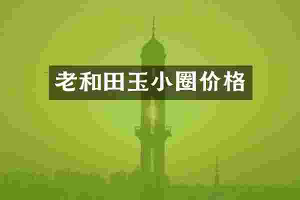 老和田玉小圈价格