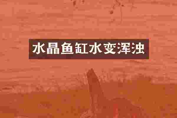 水晶鱼缸水变浑浊