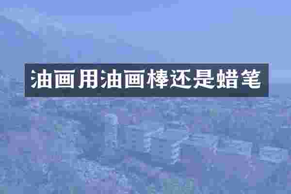 油画用油画棒还是蜡笔