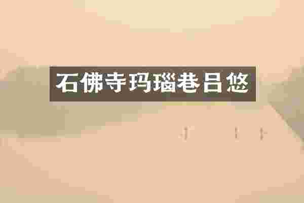 石佛寺玛瑙巷吕悠