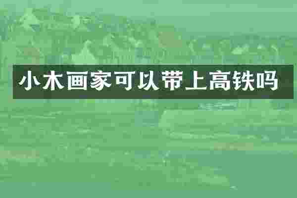 小木画家可以带上高铁吗