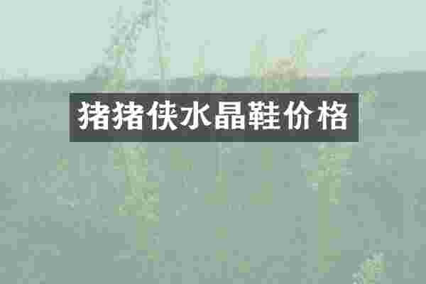 猪猪侠水晶鞋价格