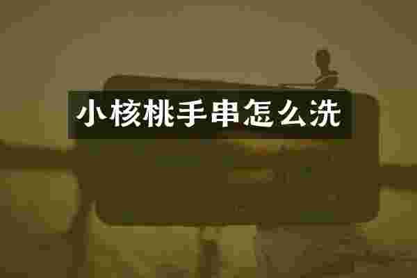 小核桃手串怎么洗