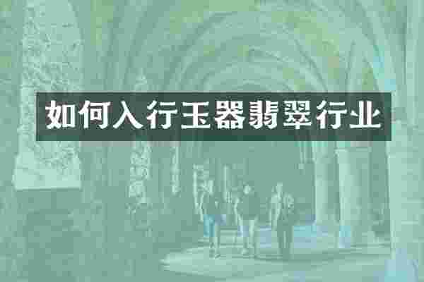 如何入行玉器翡翠行业