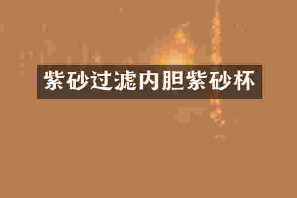 紫砂过滤内胆紫砂杯