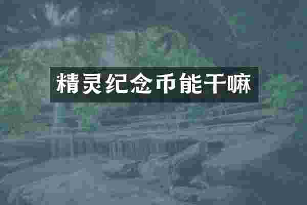 精灵纪念币能干嘛