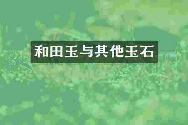 和田玉与其他玉石