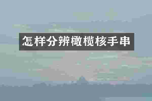 怎样分辨橄榄核手串