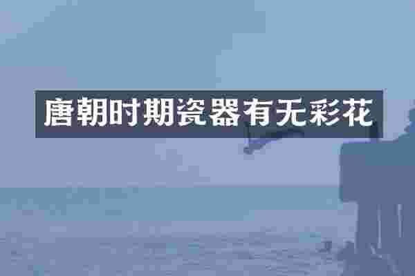 唐朝时期瓷器有无彩花