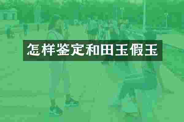 怎样鉴定和田玉假玉