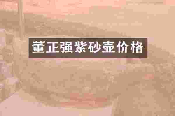 董正强紫砂壶价格