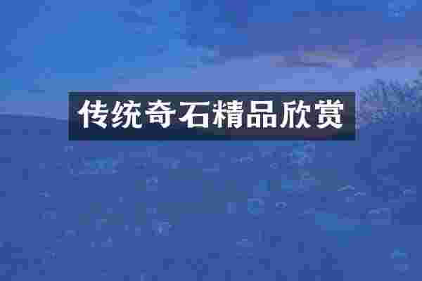 传统奇石精品欣赏