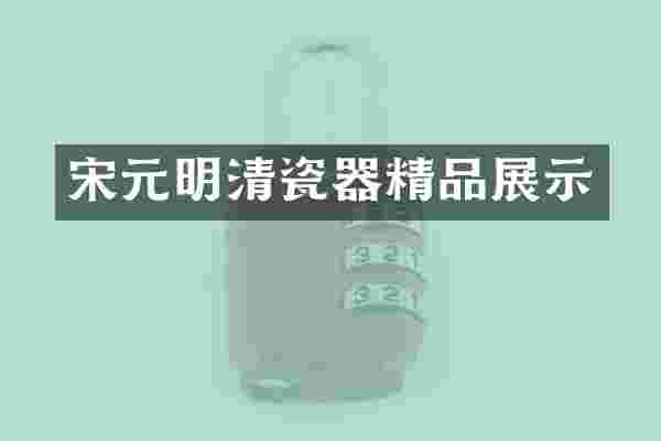 宋元明清瓷器精品展示