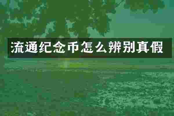 流通纪念币怎么辨别真假